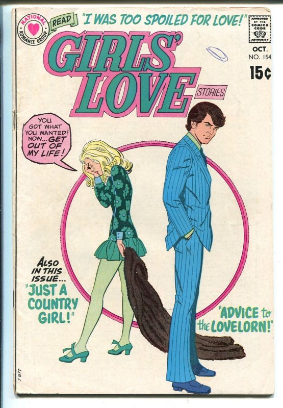 Girls' Love Stories #154 1970-DC-striking cover-VG