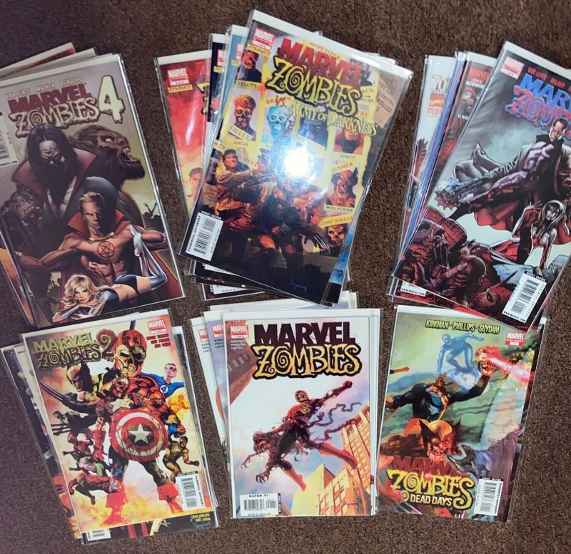 Marvel Zombies Vol 1, 2, 3, 4 Lot - Complete Series Set w/#s 1-5, All 1st Prints 