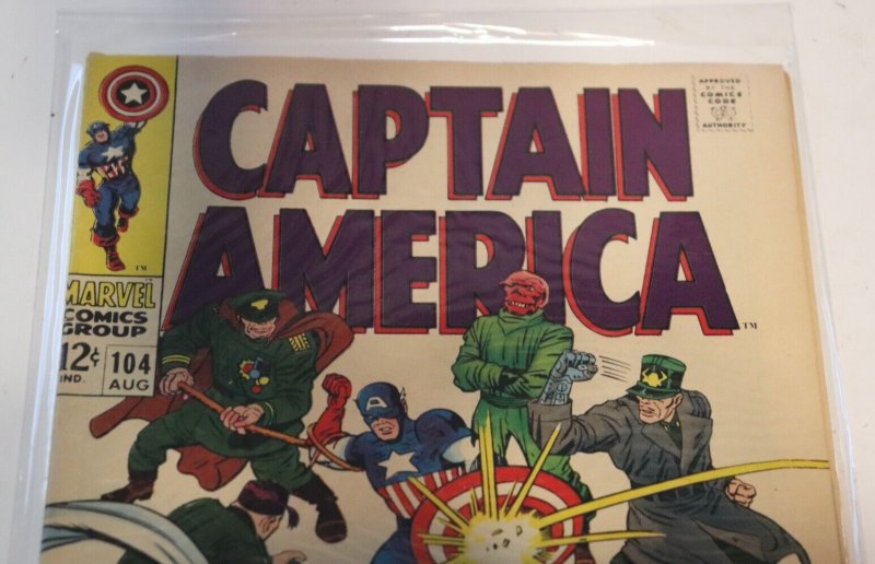 Captain America #104 Marvel August 1968