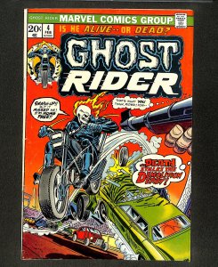 Ghost Rider (1973) #4 Death Stalks Demolition Derby! 1st App Roulette!