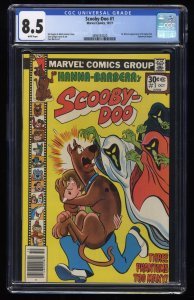 Scooby Doo (1977) #1 CGC VF+ 8.5 White Pages 1st Marvel Appearance!