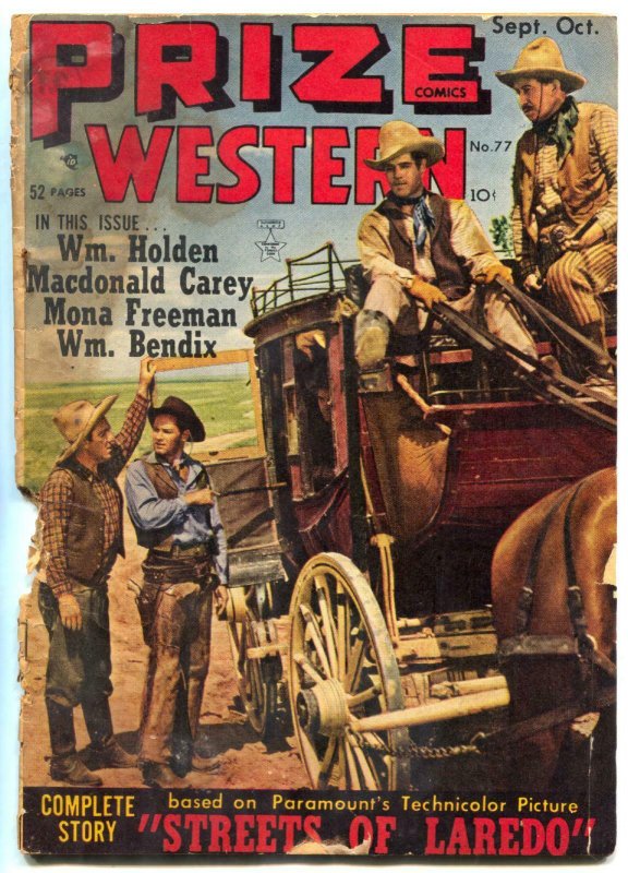 Prize Western #77 1949- Golden Age- Streets of Laredo POOR