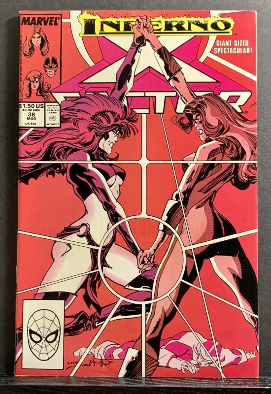 X-Factor #38 (1989) Walter Simonson Inferno Jean Grey vs Goblin Queen Cover