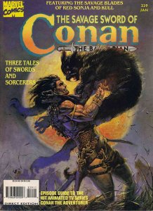 Savage Sword of Conan #229 FN ; Marvel | Red Sonja Kull