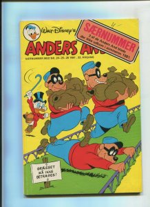 ANDERS AND & CO. (4.5) DANISH COMIC!! 1981