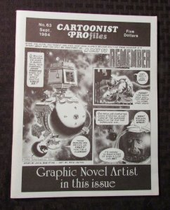 1985 CARTOONIST PROFILES Magazine #63 VF+ Rick Veitch DISNEY Nostalgia
