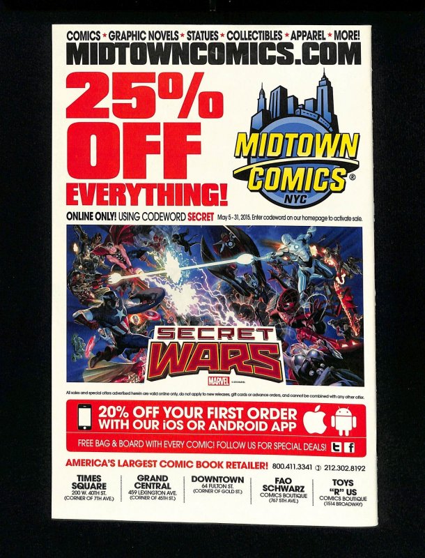 Deadpool's Secret Secret Wars #1 John Tyler Christopher Variant