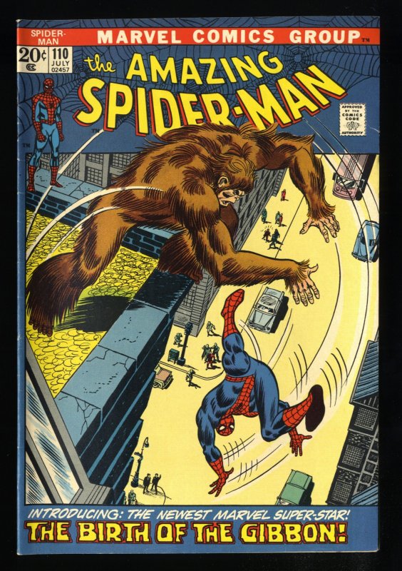 Amazing Spider-Man #110 VF 8.0 1st Gibbon!