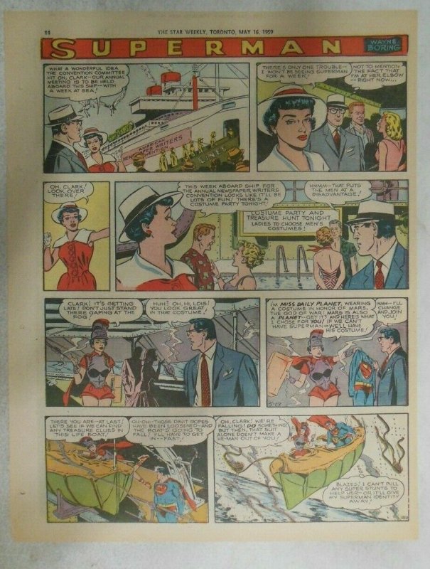 bvSuperman Sunday Page #1020 by Wayne Boring from 5/17/1959 Tabloid Page Size