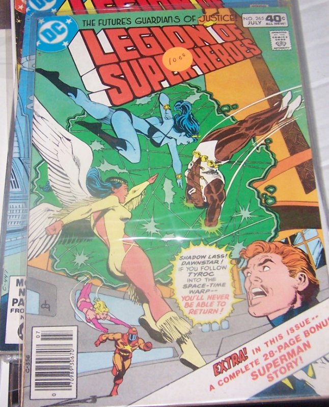 LEGION OF SUPER HEROES # 265 DC  1980 tyroc dawnstar shadow lass lightning lad