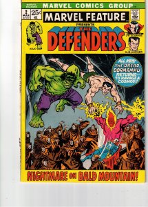 Marvel Feature #2 1972 VF/NM High-Grade 2nd Defenders Hulk, Namor Oregon CERT