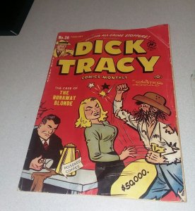 DICK TRACY #36 HARVEY COMICS 1951 HEADLIGHTS COVER 1ST CHESTER GOULD B.O. PLENTY