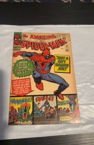 The Amazing Spider-Man #38 (1966) Last Ditko issue foxxing/tanning