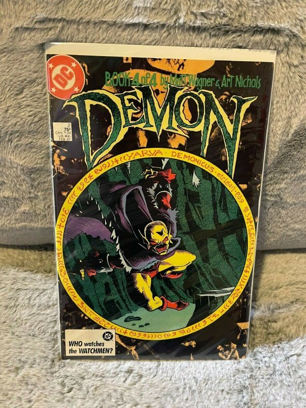 Lot of 2 Books Demon 1 & 2 (2ND SERIES) DC COMICS 1987 ERROR PRINT