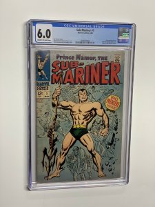 Sub-mariner 1 cgc 6.0 cr/ow marvel 1968