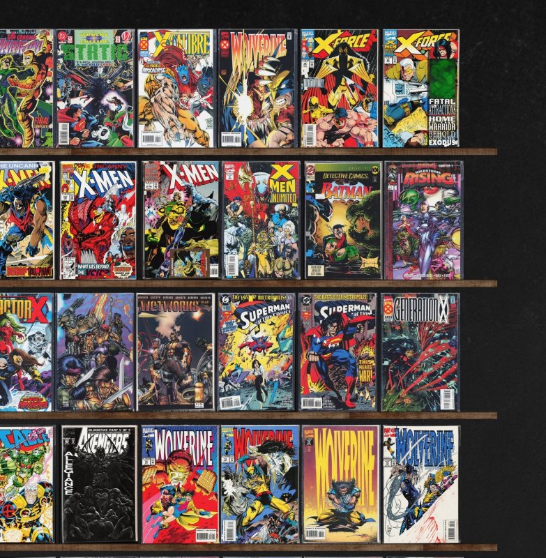Huge Lot 150+ Comics with Wolverine, X-Factor, Superman & More!