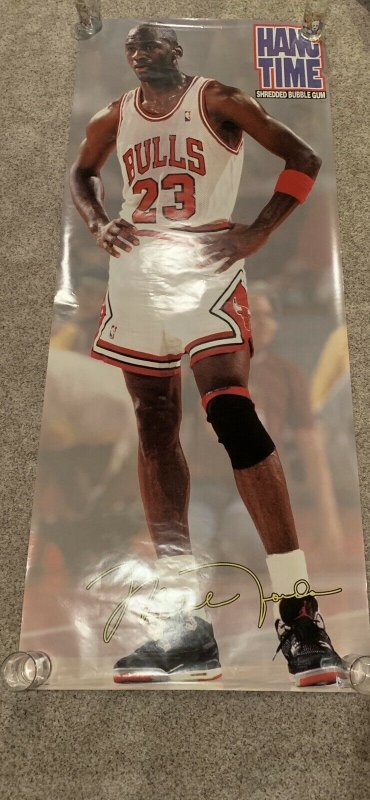 Michael Jordan Hang Time Bubble Gum Promo Poster 1991