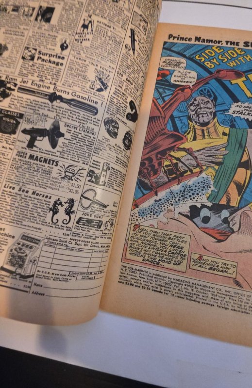 Sub-Mariner #18 (1969)vs Triton of the inhumans