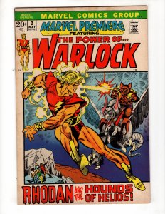 Marvel Premiere #2 (1972)  Key Issue - Him is named Adam Warlock  / ID#416