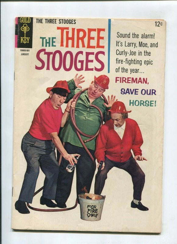 THREE STOOGES #21 (7.0) *THE FISHERMAN COLLECTION* GOLD KEY 1965