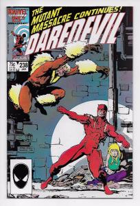 Daredevil #238 - Mutant Massacre / Sabretooth (Marvel, 1987) - VF/NM