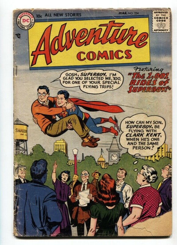 Adventure Comics #234 1957- SUPERBOY  Green Arrow- Aquaman G-