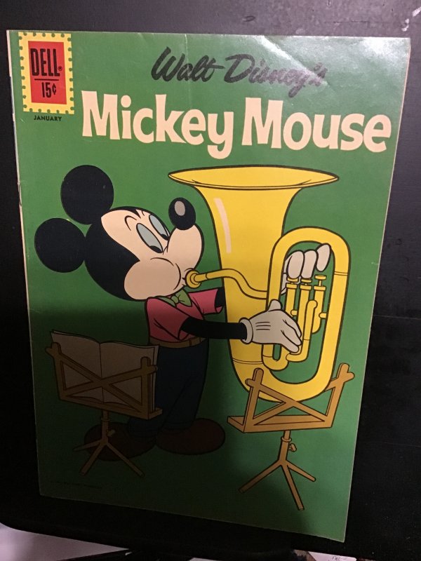 Mickey Mouse #81 (1961) Mid high grade Tuba cover key! FN+ Walt Disney