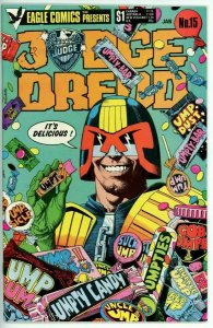 Judge Dredd #15 (1983 Eagle) - 9.0 VF/NM *Block War*