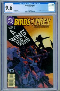 Birds of Prey #76 CGC 9.6 -1st BLACK ALICE-comic book-4330290025