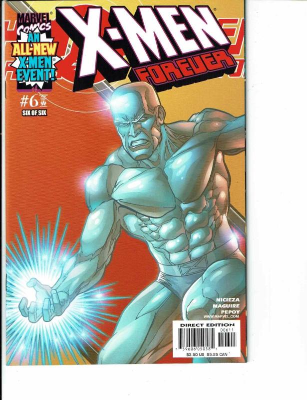 6 X-Men Forever Marvel Comic Books # 1 2 3 4 5 6 X-Men Iceman Juggernaut TW40