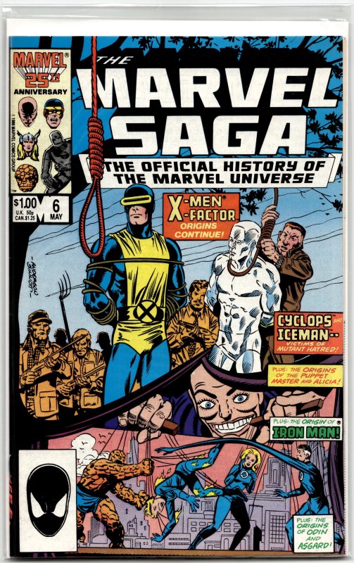 The Marvel Saga The Official History of the Marvel Universe #6 (1986) Marvel ...