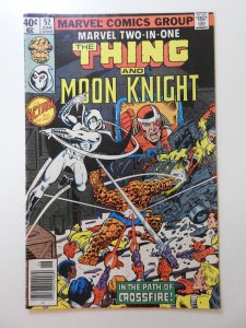 Marvel Two-In-One #52 The Thing and Moon Knight! Great Read Fine Condition!