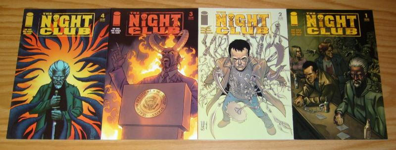 the Night Club #1-4 VF/NM complete series MIKE BARON zombies & religion? set lot