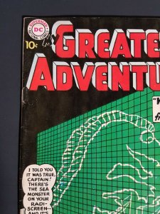 My Greatest Adventure #50 1960-Godzilla type sea monster black cover! 