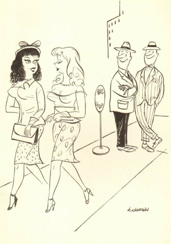 Sexy Streetwalkers Gold diggers - Humorama 1957 art by Al Kaufman ...