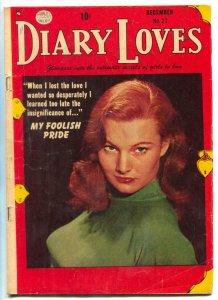 Diary Loves #27 1952- My Foolish Pride- Redhead cover VG