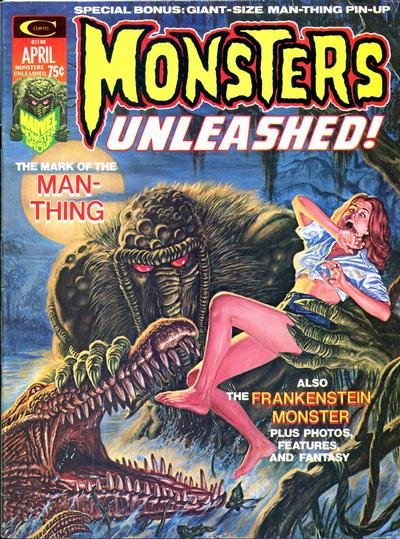 Monsters Unleashed #5 Man-Thing Appearance (ungraded) stock photo