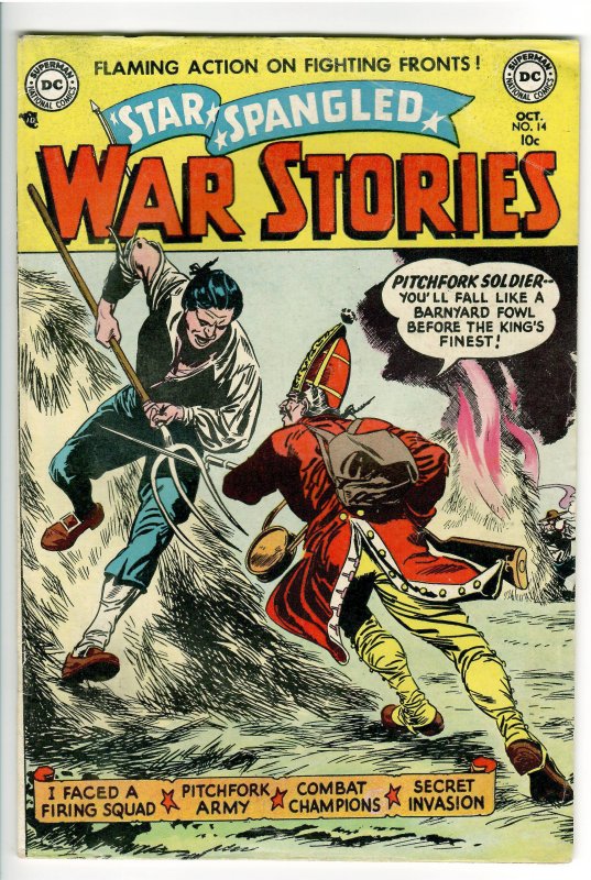 STAR SPANGLED WAR STORIES #14 VG/F 5.0 1953;WIN MORTIMER ART