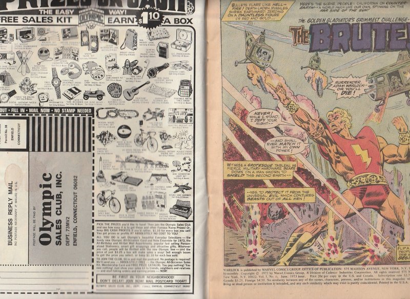 Power of Warlock # 6 1st Appearance of The Brute !