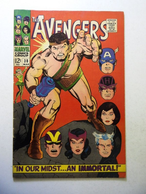 The Avengers #38 (1967) VG+ Condition small moisture stains bc