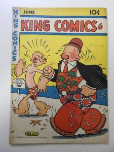 King Comics #134 VG+ Condition 1/2 in spine split, stamp fc