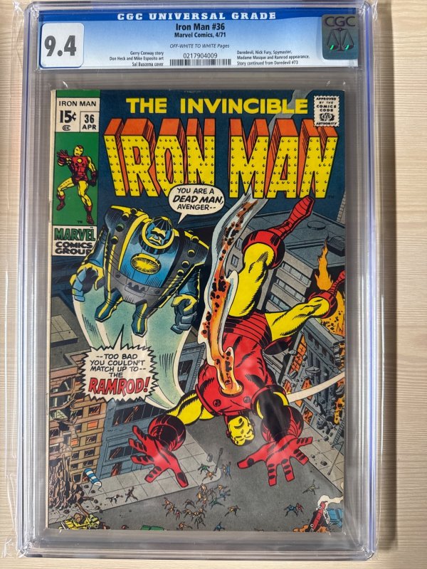 Iron Man #36 (1971) CGC 9.4