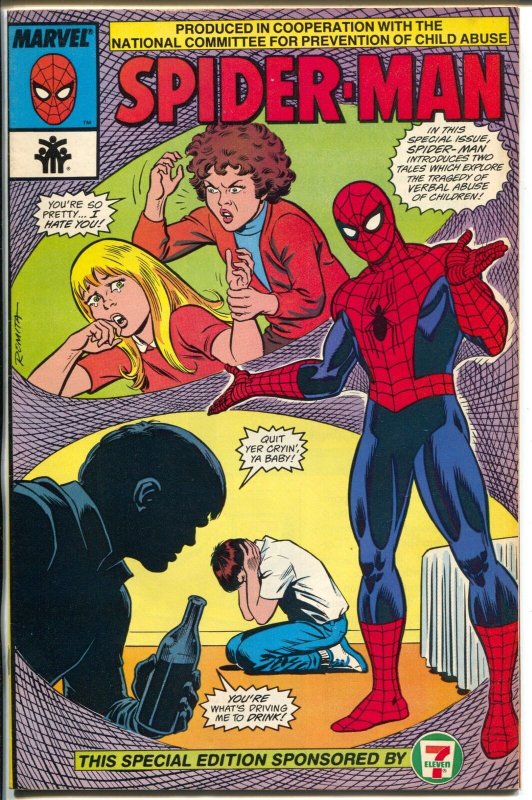 Spider-man #1 1987-Marvel-John Romita-7-11 promo comic-1st issue-VF