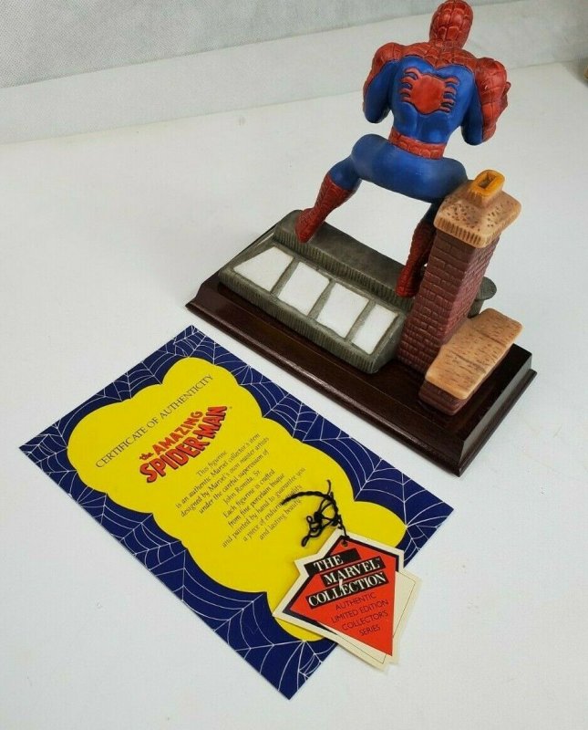 1990 AMAZING SPIDERMAN COMICS FIGURINE BY JOHN ROMITA THE MARVEL COLLECTION MIB 