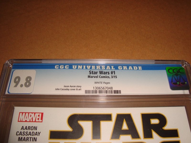 STAR WARS # 1 (2015) CGC 9.8 WITH DF CERTIFICATE OF AUTHENTICITY