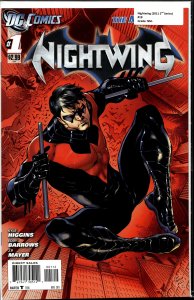 Nightwing #1 Second Print Cover (2011) Nightwing [Key Issue]