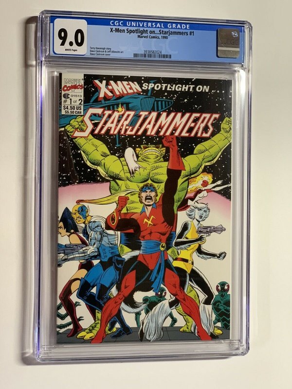 x-Men Spotlight on starjammers 1 CGC 9.0 WP Marvel 1990 