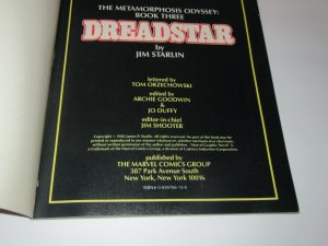 Marvel Graphic Novel #3 Dreadstar Metamorphosis Odyssey Starlin 1982 Marvel VF