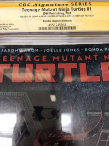 Teenage Mutant Ninja Turtles (2024) # 1 (CGC 9.8 SS)Signed Eastman  •Aron• Jones