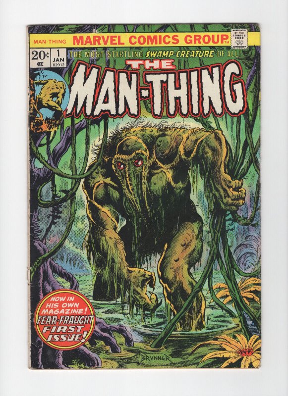 Man-Thing #1 (Marvel Comics 1974) Low Grade Read 